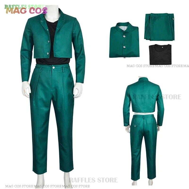 Yuusuke Urameshi Cosplay Costume Wig YuYu Hakusho Movie Cosplay Anime Movie Comic Cosplay Adult Men Anime Cosply Uniforms Suit