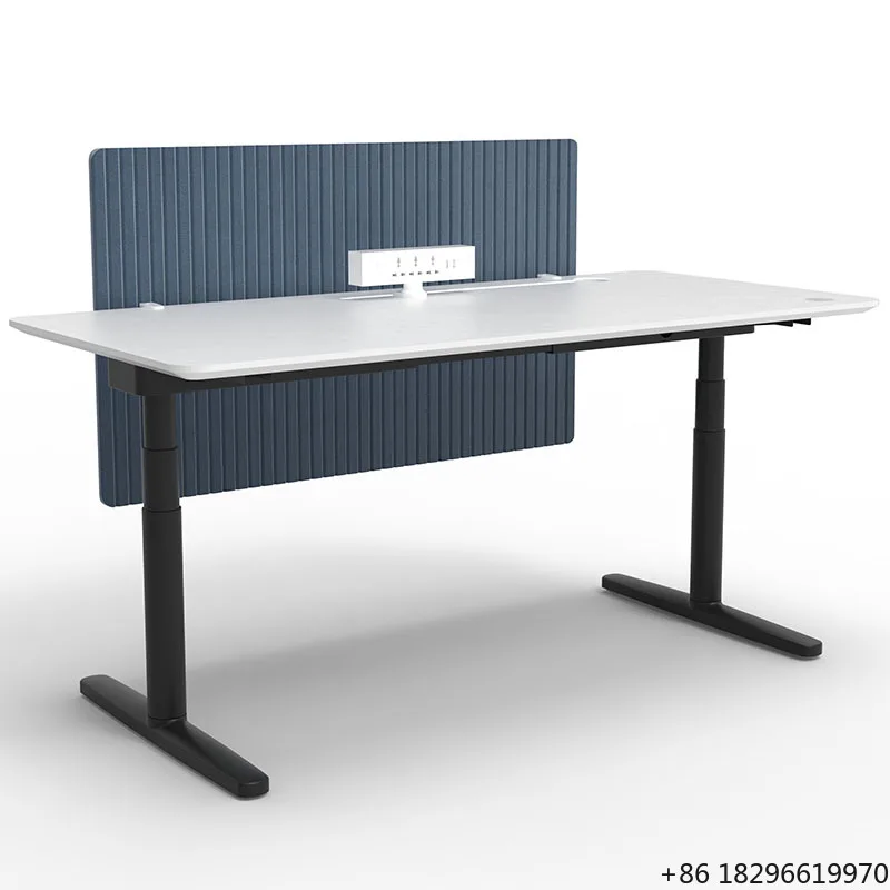 

3 Stage Electric Height Adjustable Standing Desk Dual Motor Sit Stand Table for Home Office