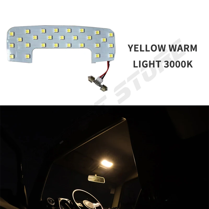 LED Night Interior Lamps Dome Map Roof Lights Bulbs Package Kit 6500K For Suzuki 3-door Jimny JB64 JB74 2019 2020 2021 2022 2023