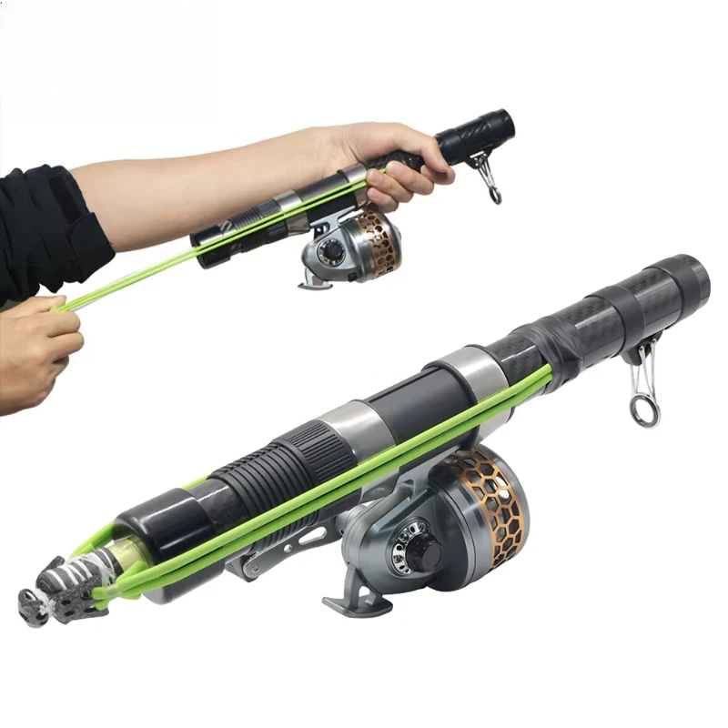 

Dual Purpose Hunting Accessories Bait Dispenser Slingshot Set