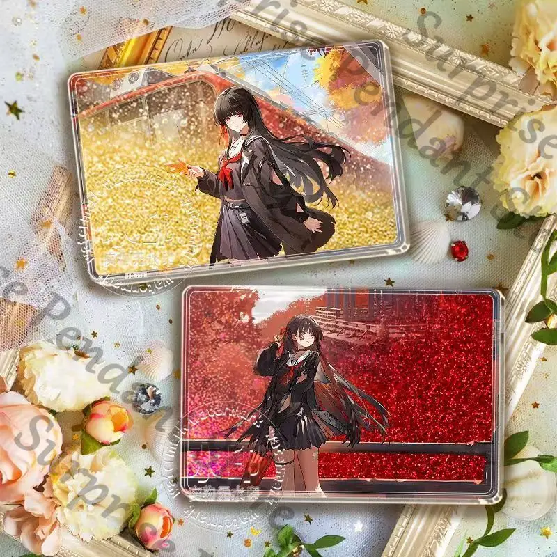 Wuthering Waves Game ambitus CHISA quadratic element Flowing Sand Mahjong Acrylic brick High appearance level desktop ornament