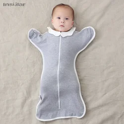 Newborn Baby Sleeping Bags Raised Hand Anti-shock Cotton Sleepsacks Baby Swaddling Blanket New Born Baby Items Saco De Dormir