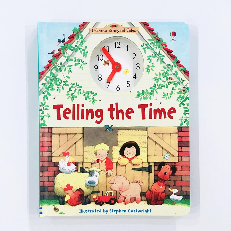 

Usborne Telling The Time Book - Interactive Clock Learning for Kids Educational Time Teaching Aid