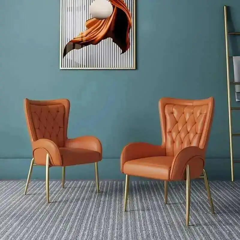 Sillas blancas De lujo Vienna, Comedor cálido, moderno, ergonómico, De Metal, trono, sillón móvil De diseño, muebles De Comedor