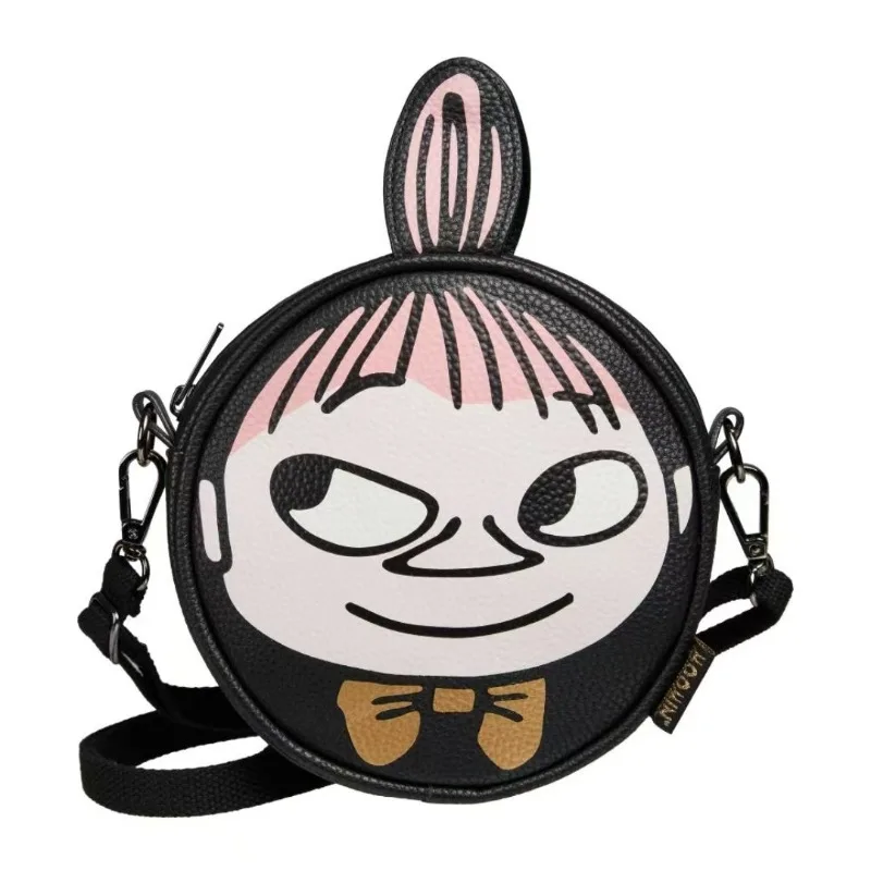 Bolsa Transversal de Couro Moomin, Bolsa de Ombro Único, Bolsa de Armazenamento Multifuncional, Bolsa Casual Versátil Portátil para o Dia a Dia Femini