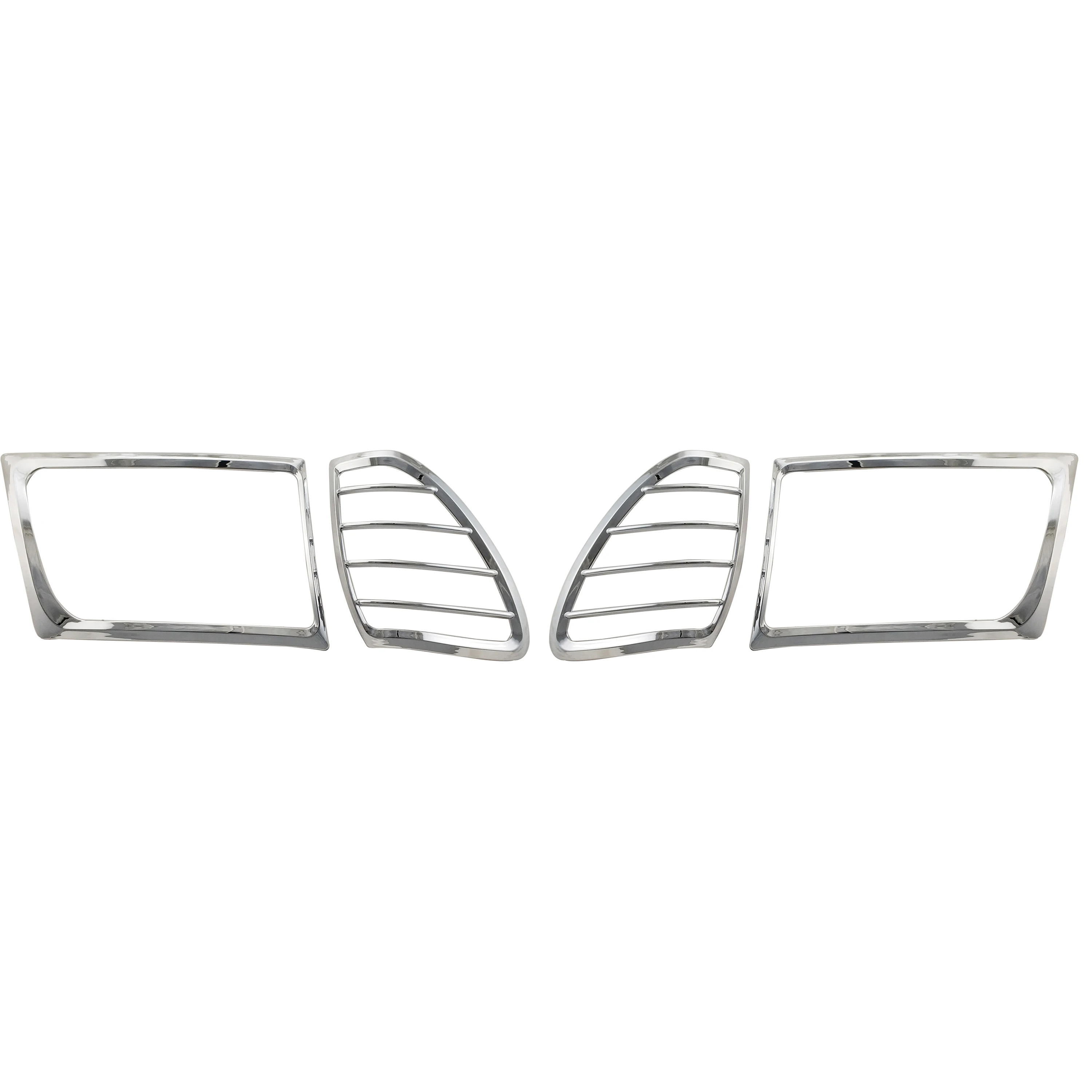 Chrome Head Lamp Covers Trim Car Accessories For Toyota Land Cruiser LC100 FJ100 100 4700 1998 1999 2000 2001 2002 2003 2004 05