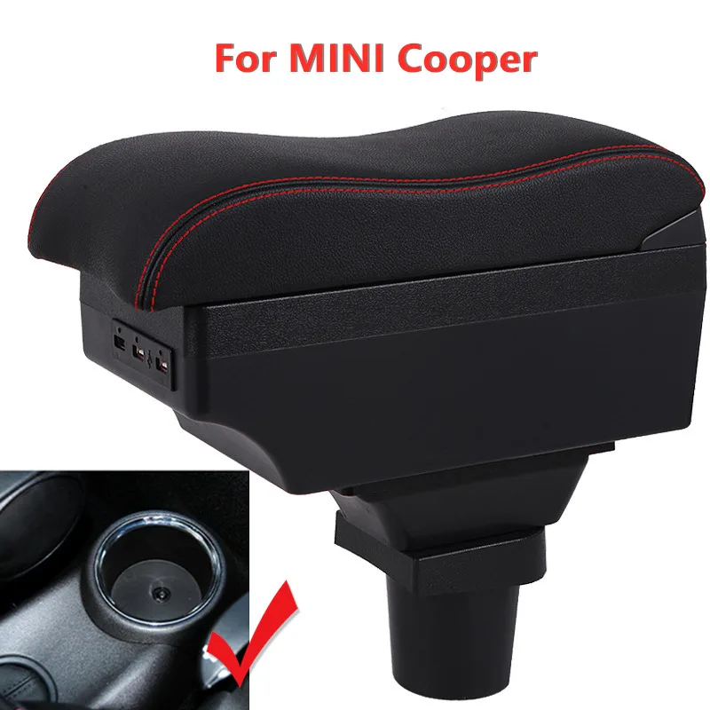 Car Armrest Box for MINI Cooper R56 R50 R52 R53 R57 R58 F55 F56 F57 Countryman R60 F60 Central Storage Modification Accessories