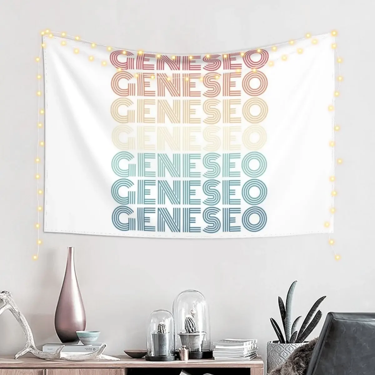 Retro Geneseo New York Tapestry Room Aesthetic Decor Decorations For Your Bedroom Tapestry