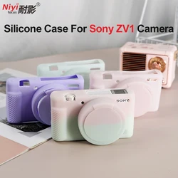 for Sony ZV1 Camera Soft Silicone Case Body Cover Protector Frame Skin for Sony ZV1 Camera ZV1 Glass Film Screen Protector