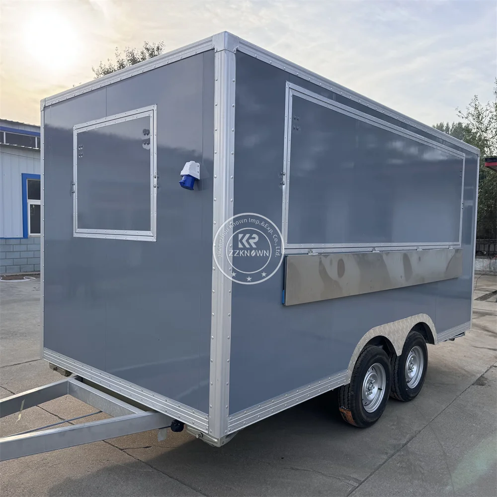 Catering Truck Coffee Food Trailer Mobile Restaurant Coffee BBQ Burger Pizza Outdoor Kitchen Custom Food Truck Fully Equipped