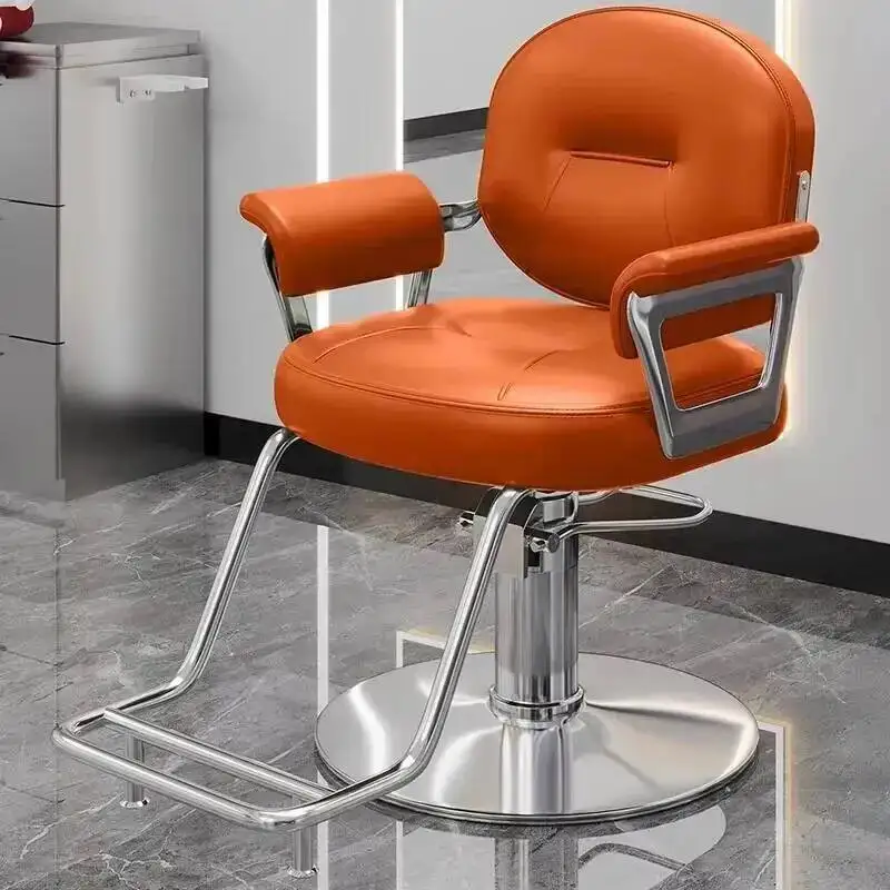 Trendy Adjustable De Comfy Swivel Hair Stylish Chair Barber Minimalist Silla Dresser Furiniture Barberia Black Aesthetic Chair