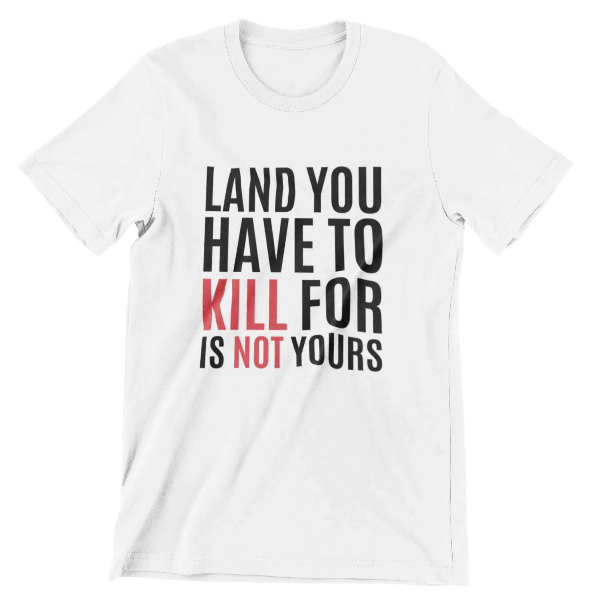 

Stolen Land Large Logo White Protest T Shirt