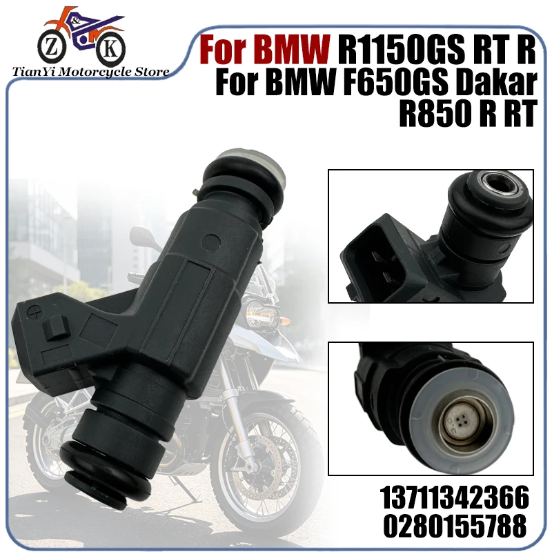 Motorcycle Fuel Injector 0280155788 For BMW F650CS F650GS R850R R1100S R1150GS R1200C 4 Hole 2 Pin EFI Fuel Injector Nozzle