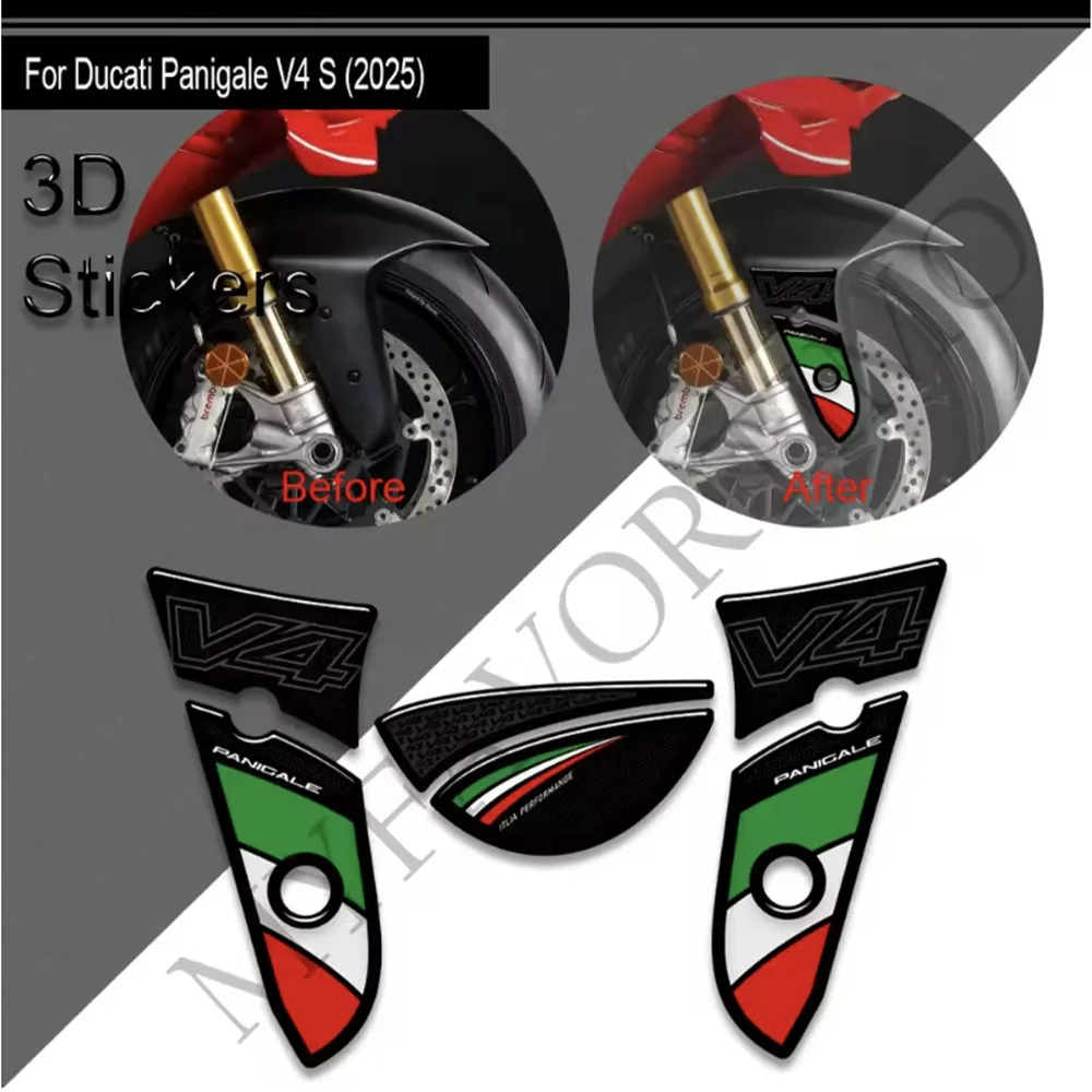 

Motorcycle For Ducati Panigale V4 S V4S Protector Tank Pad Side Grips Gas Fuel Oil Kit Knee Fairing Fender Stickers Decals 2025