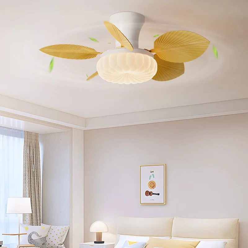 Eye protection full spectrum children's room simple fan light medium antique bedroom cream wind warm ceiling fan light