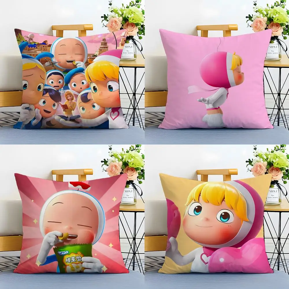 Yumi's Cells The Movie Cushion Cover Washable Linen comfort Soft  for Sofa Bed Cozy Home Room Decor