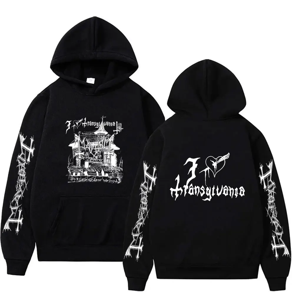 

Rock Band Mayhem Death Black Metal Style Hoodie Men Women Fashion Oversized Hooded Sweatshirt Unisex Vintage Gothic Streetwear