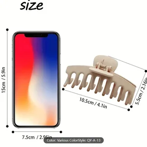 6 adet kadın pençe klip seti, şapkalar, büyük pençe saç, çeşitli stil Kore kız köpekbalığı klipleri barrette saç aksesuarları 6 Büyük satış, yeni büyük saç no. 2