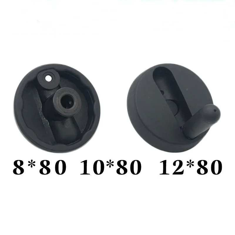 Small Flat Folding Hand Wheel 8*80 10*80 12*80 Plastic Nylon Foldable Hand Wheel round Jiggle Bar