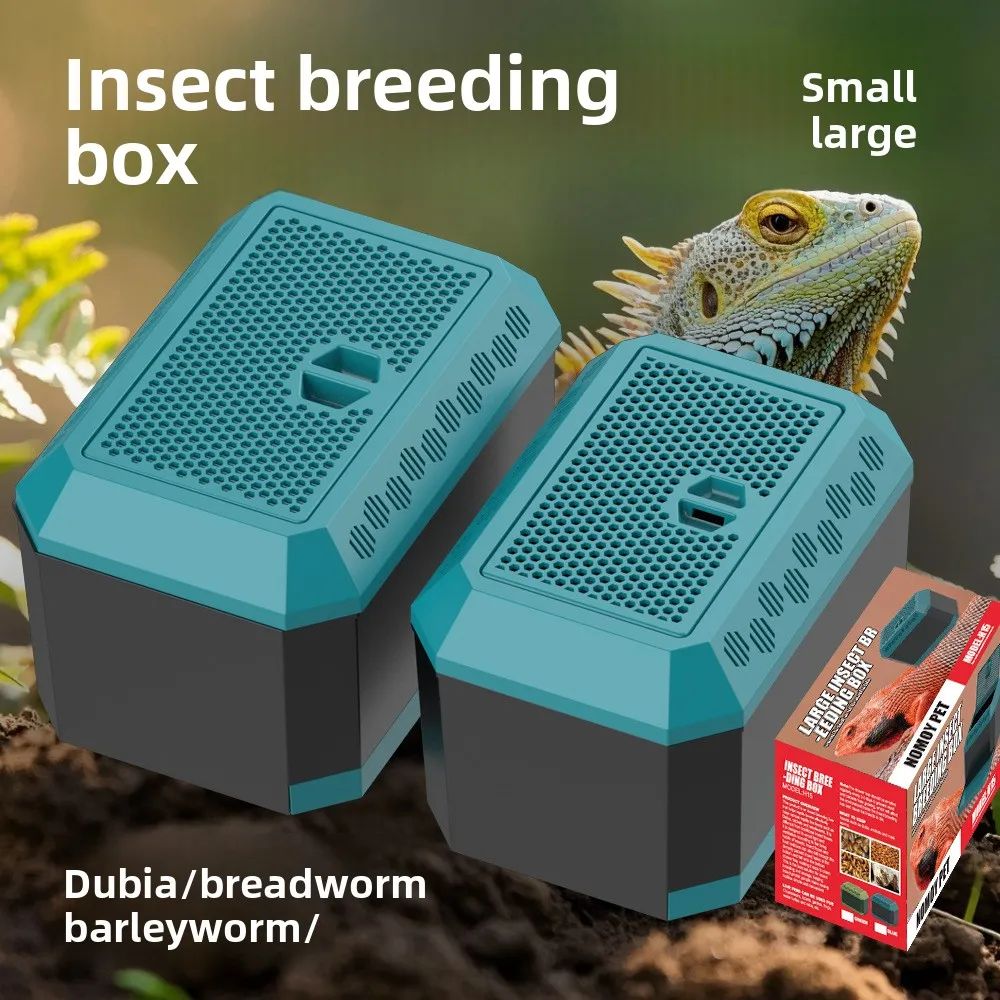 

NOMOY Large Insect Breeding Box -Dark,Light-Proof Drawer Design for Mealworms,Crickets,Dubia Roaches-Reptile Feeder Habitat Kit