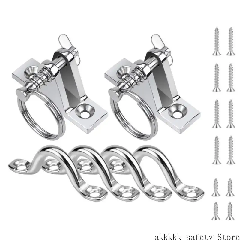 

XXFF 8 шт./10 шт. верхняя накладка для морской лодки, анкеры для крепления глаз, точка крепления, петля для палубы каяка с для