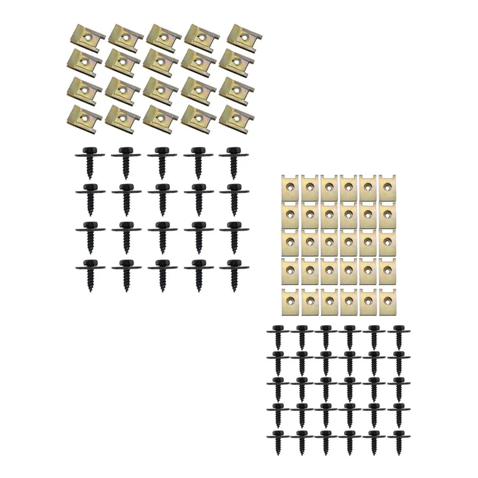 U Nut Hex Screw J98+J260 Undertray Sheet Bumper Cover Screws Easily Install