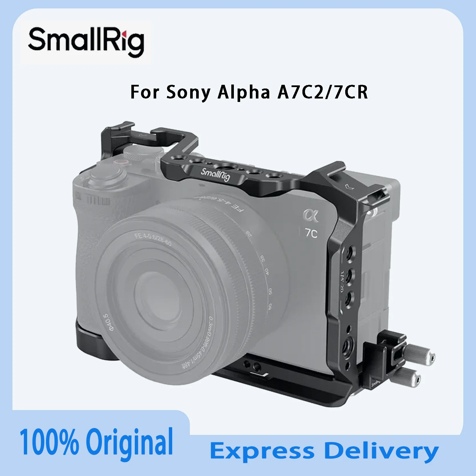 

Оригинальный комплект клетки SmallRig A7C II, цельная универсальная расширительная рама, быстросъемная пластина для Sony Alpha A7C2/7CR-44422