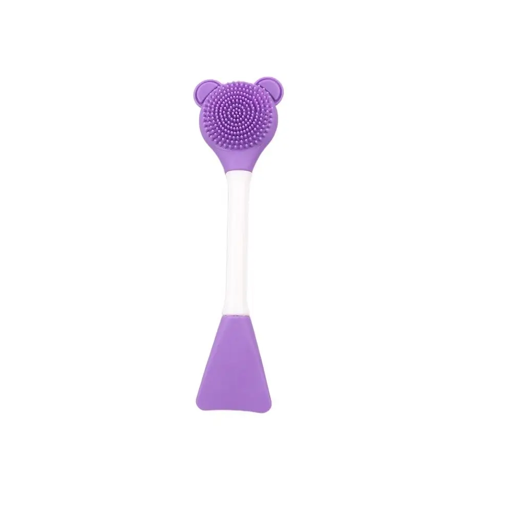 Double Head Silicone Facial Mask Brush Mud Film Special Colorful Cleansing Brush Face Cleansing DIY Blackheads Face Mask Brush