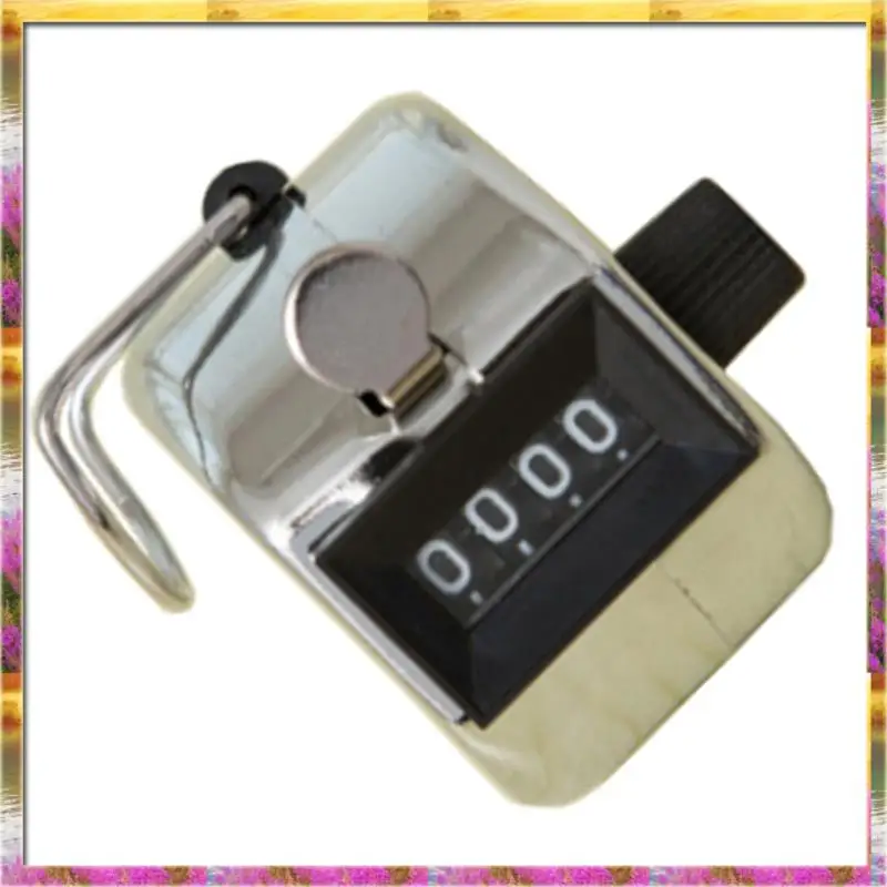 Aug. 4Pcs 4 Digit Number Counters Plastic Shell Hand Finger Display Manual Counting Tally Clicker Timer Soccer Golf Counter