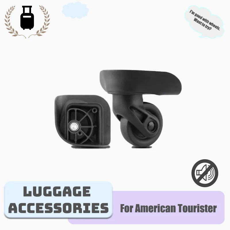 For American Tourister 85A 360° Silent Wear-Resistant Swivel Casters - Universal Travel Suitcase Replacements