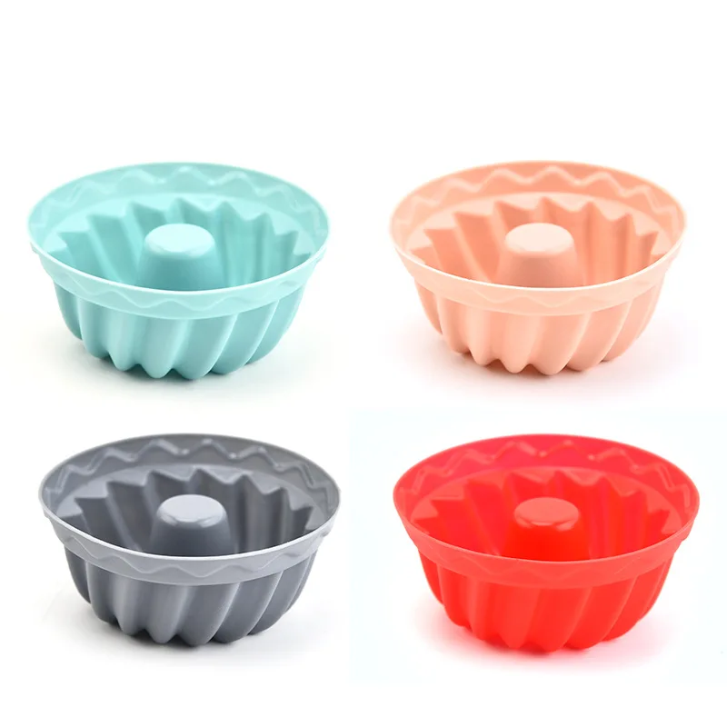 12pcs Mini Bundt Pans Silicone Heritage Bundtlette Cake Mold for Fluted Tube Cake Making Baking Tools Kitchen Accessories