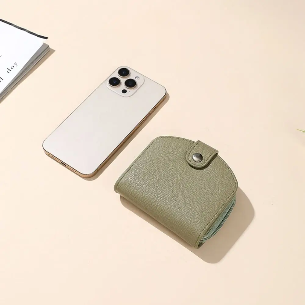 أزياء بو الجلود المرأة محفظة قصيرة سستة غلق بمشبك سعة كبيرة سليم محفظة صغيرة حافظة للبطاقات حامل النساء الفتيات