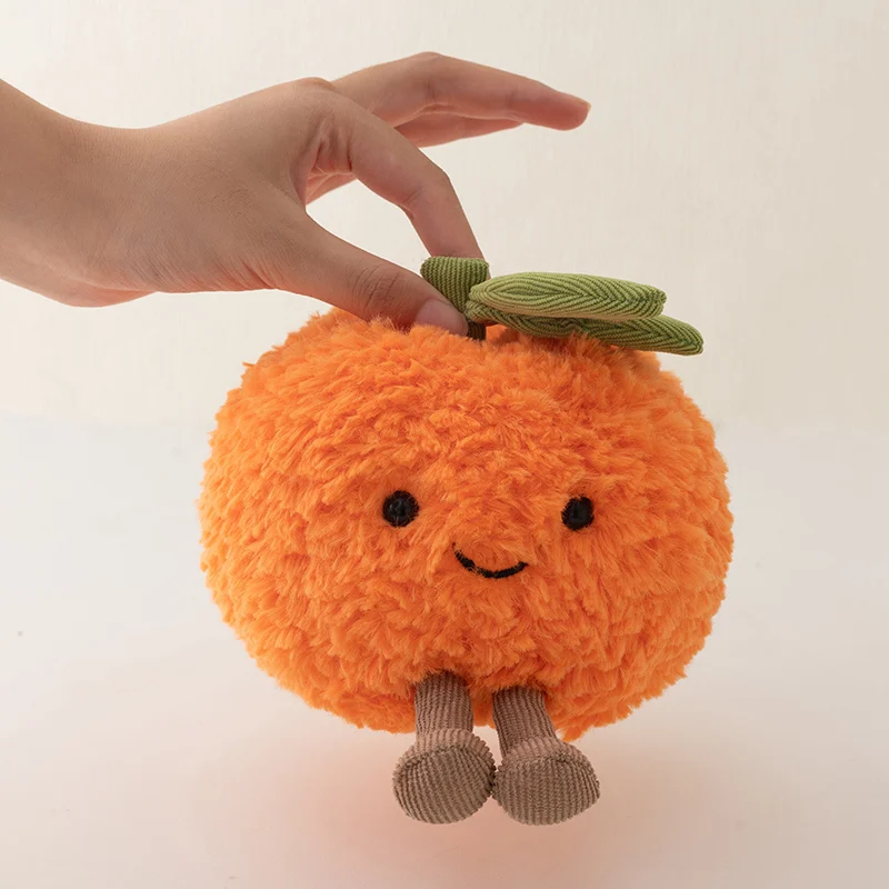 Kawaii الفاكهة دمية لعبة الحمضيات الصغيرة قلادة التفاح الخوخ الكمثرى وسائد فخمة وسادة لينة لعيد الميلاد عيد الهالوين