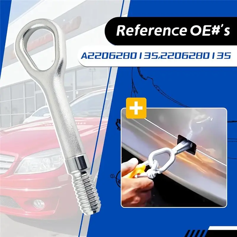 A85E-For Mercedes Benz Tow Hook A2206280135 For Models A B C E S-Class W169 W203 W210 W211 W220 W245 C209 A209 R170 Accessory
