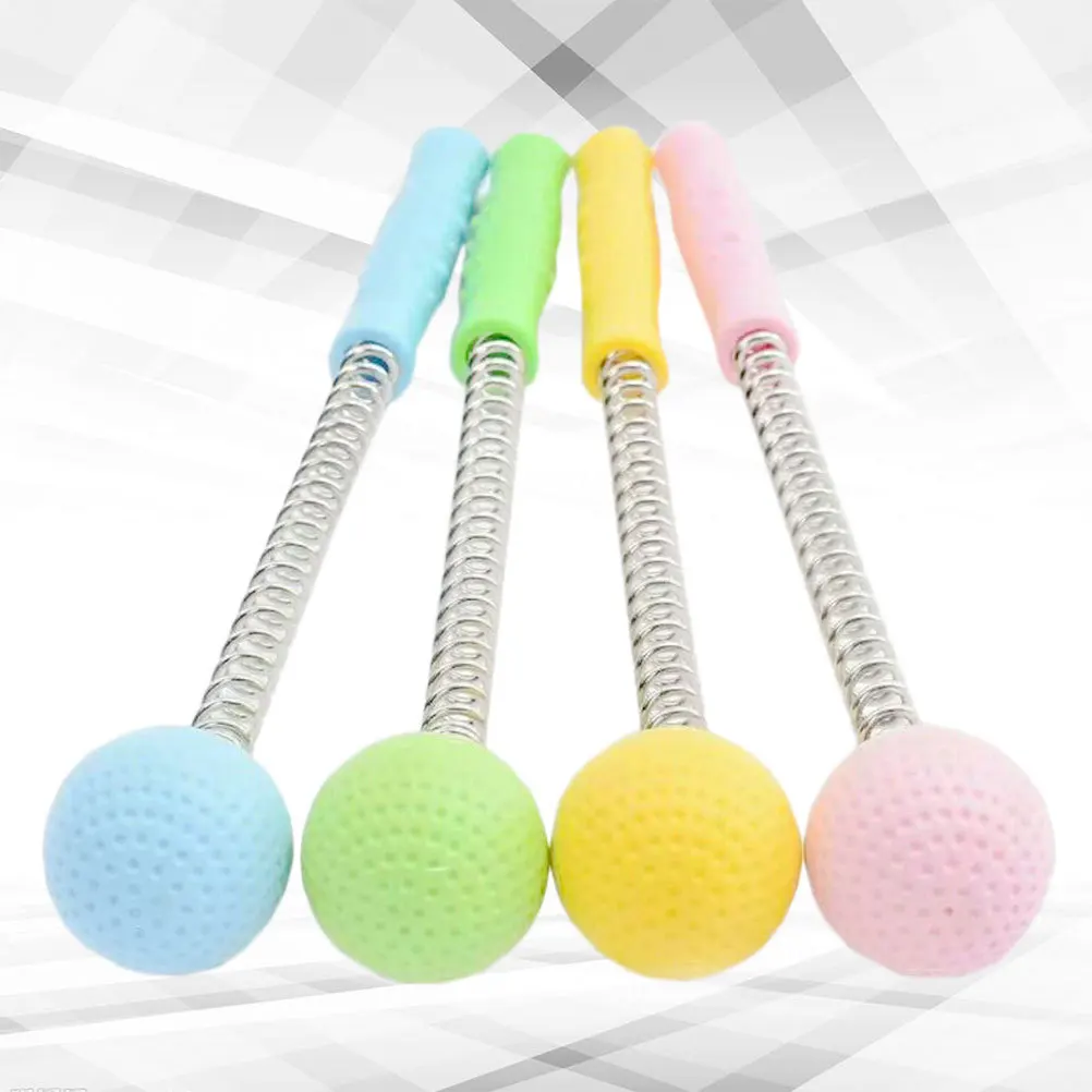 Bola de masaje ergonómica para relajarse el estrés, varilla con mango extensible, Ideal para viajes en casa, recuperación muscular y sistema inmunológico, 4 Uds.