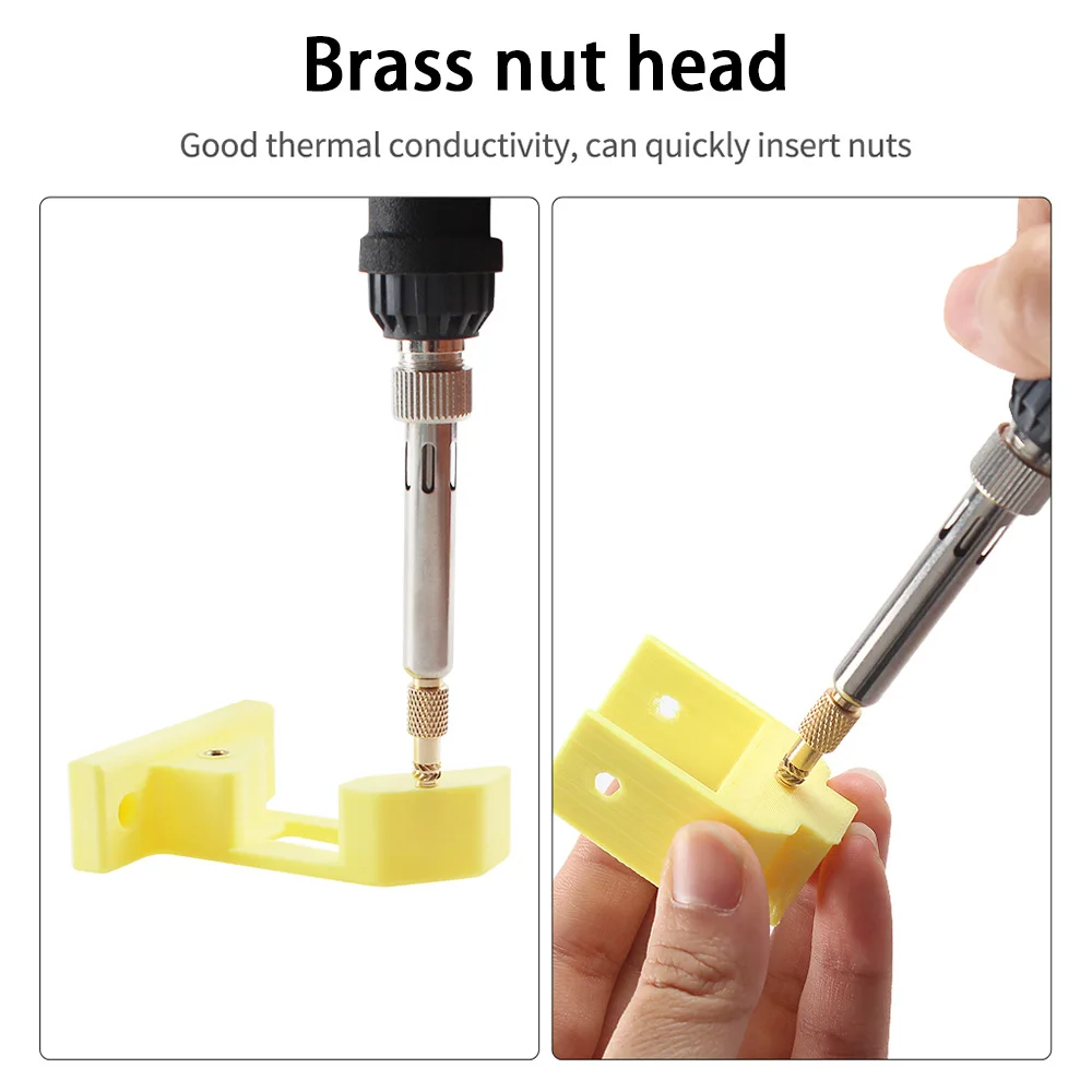TS/T65 ヒートインサートナットキット 3D ネジ穴埋め込みホットメルト真鍮ナット圧力 M2-M8 チップキット TS101/Pinecil はんだごて用