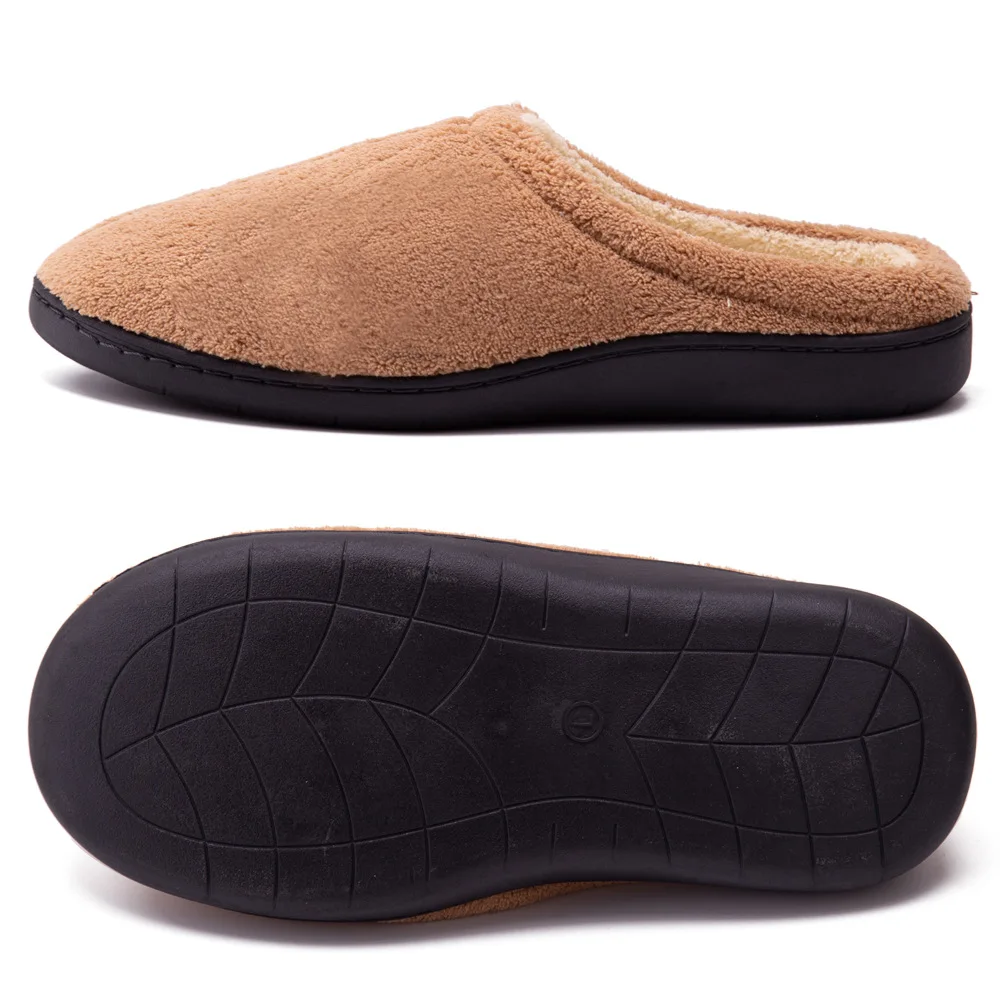 HQF UG Slow Rebound Gel Slippers Memory Sponge Five Finger TPR Compound Cloth Indoor Winter Warm Home Shoes Plus Size 45 46 47