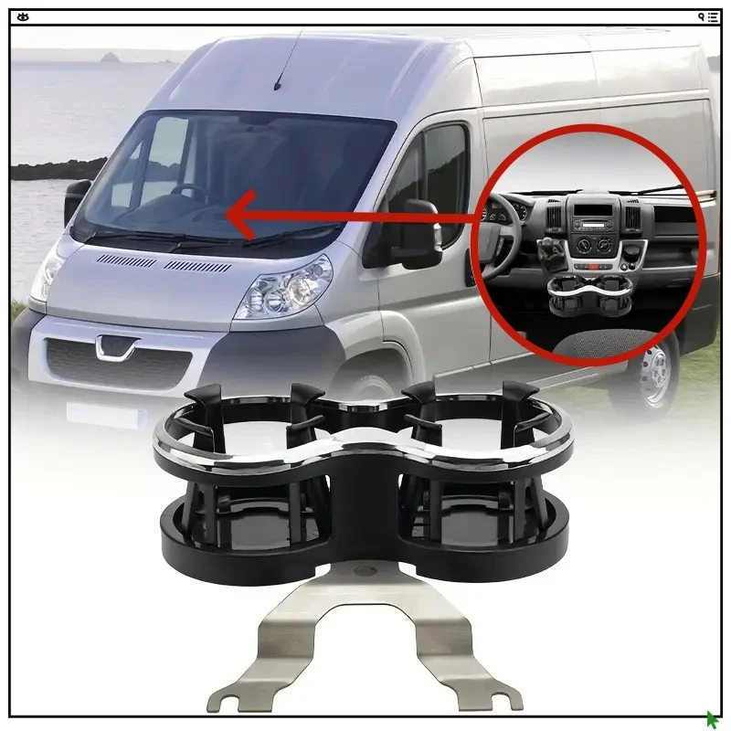 

For Peugeot Boxer Fiat Ducato Citroen Relay 2006-2023 Drink Cup Holder Coffee Cups Can Universal Car Interior Accessories
