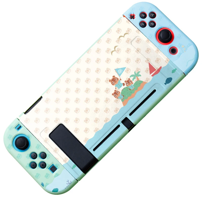Custodia protettiva per animali per Nintendo Switch Shell NS Joycon custodia per Console di gioco con tappi per pollice per Nintendo Switch OLED