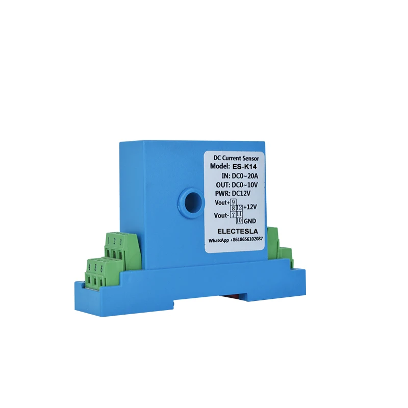 AC/DC Current Sensor 50A 10A 20A 50A 100A 4-20mA multiple out 0-10V 0-5V RS485 Relay ES-K14 Current Transmitter ananlog output