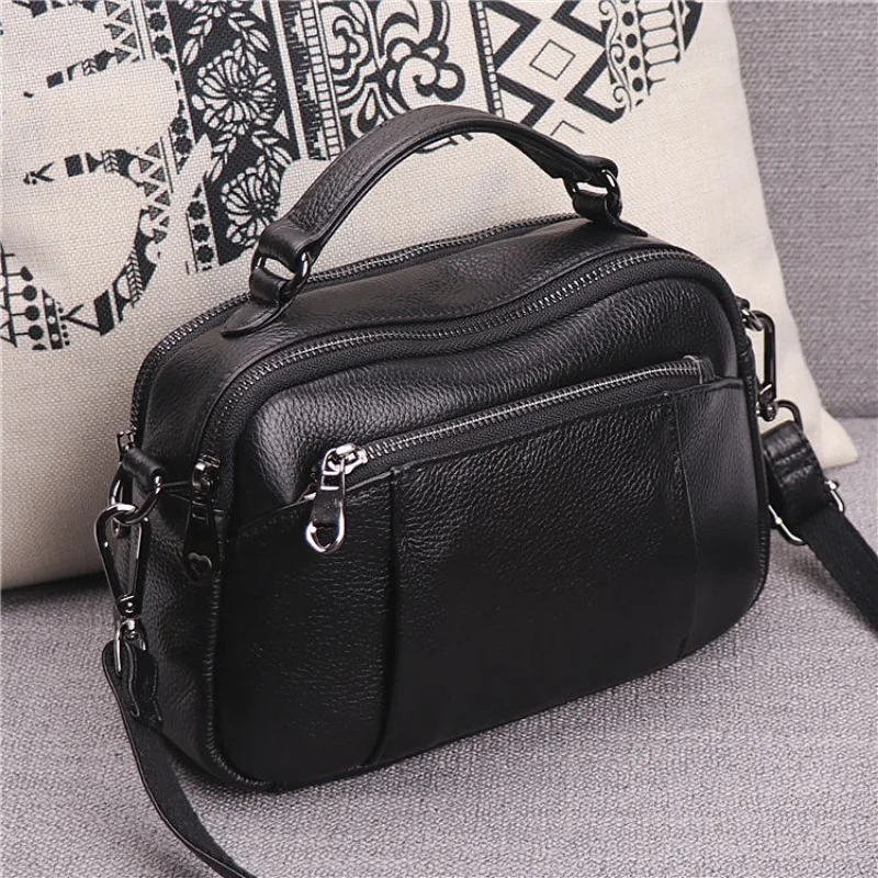 Women Bag Large Capacity New Portable Shoulder Crossbody Small Square Fashion Trendy Big Bag PU Leather Multi-Layer