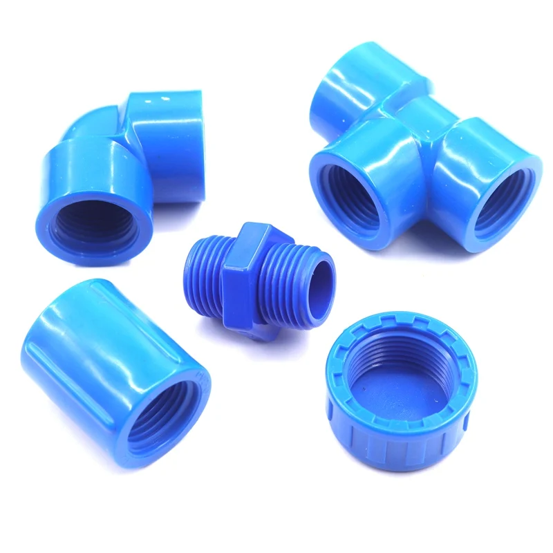 

3pc PVC Female Thread Connector Straight Elbow 3-Way Full Thread Connector For Garden Irrigation Pipe Adapter Aquarium Fittings