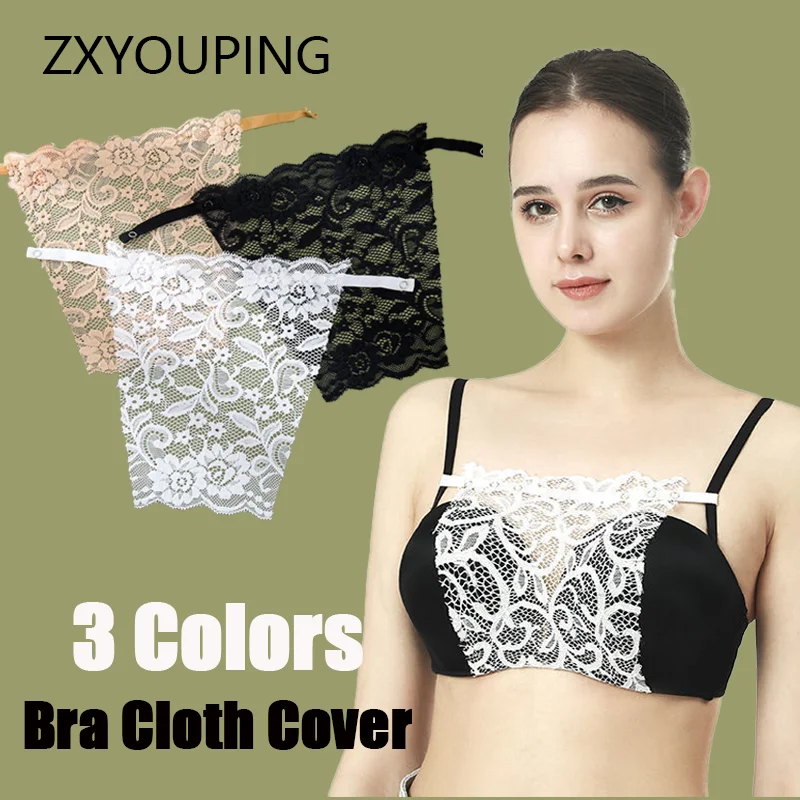 

Adjustable Lace Bra Anti Glare Women's Top Seamless Chest Cover Fabric Cover Chest Covered Towel Tube Top Anti-exposure Artifact