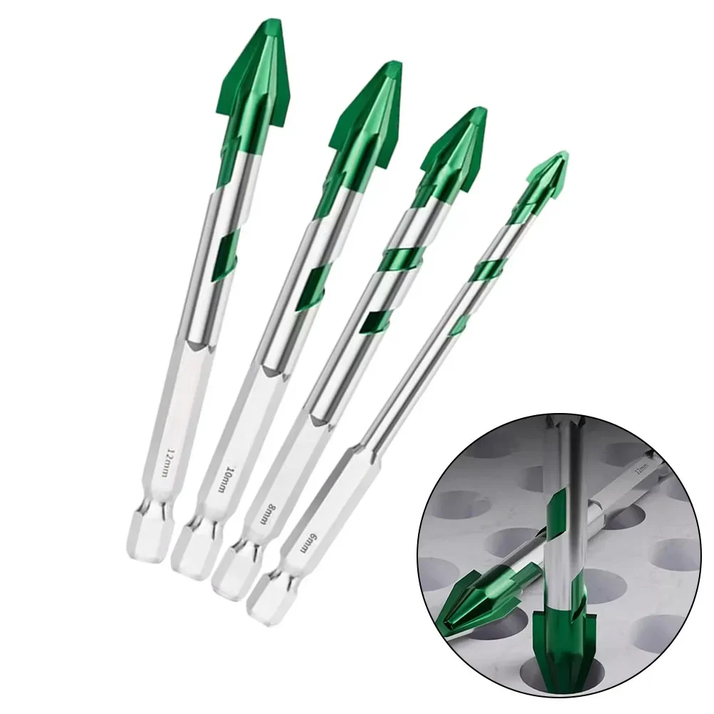 

1pc 6/8/10/12mm Drill Bits For Drilling Glass Metal Ceramic Carbide Tiles Triangle Drill Bit Woodworking Tools