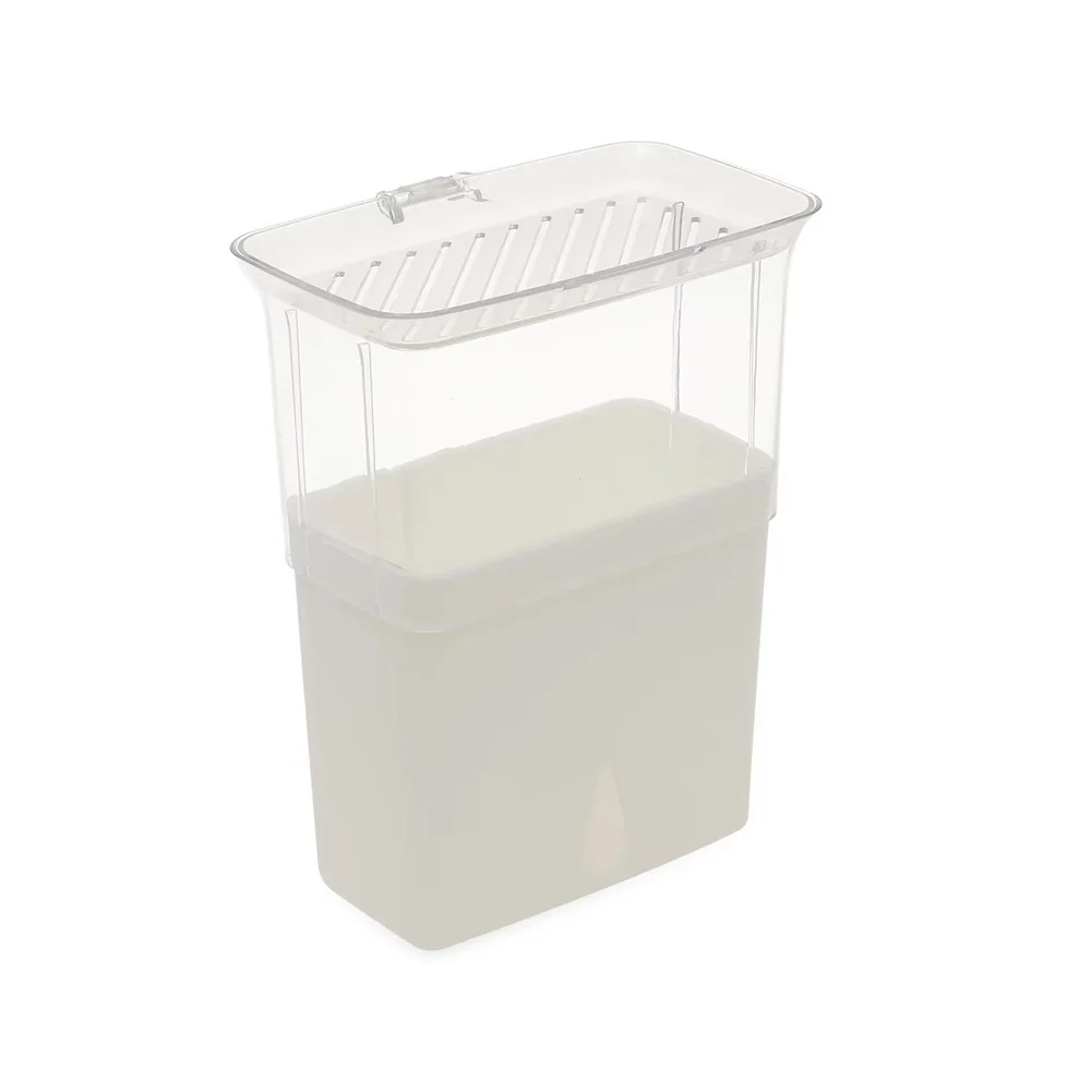 Plastic Fresh Herb Keeper Large Capacity Crush-Proof Herb Lettuce Keeper Airtight with Lid Vanilla Bean Storage Box Cilantro
