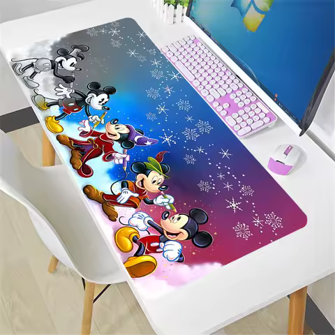 Deskmat Large Keyboard Gamer Non-slip Mouse Pad Anime Mickey Mouse Table Mat Gaming Pc Accessories Mousepad Office Extended Pads