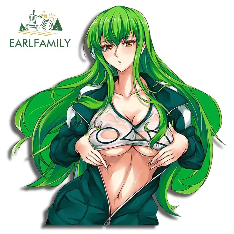 

EARLFAMILY 13 см x 12,6 см для сексуальной девушки с героями мультфильмов, автомобильные наклейки, окна, ноутбук, водонепроницаемые автомобильные аксессуары, наклейка, солнцезащитный крем JDM RV