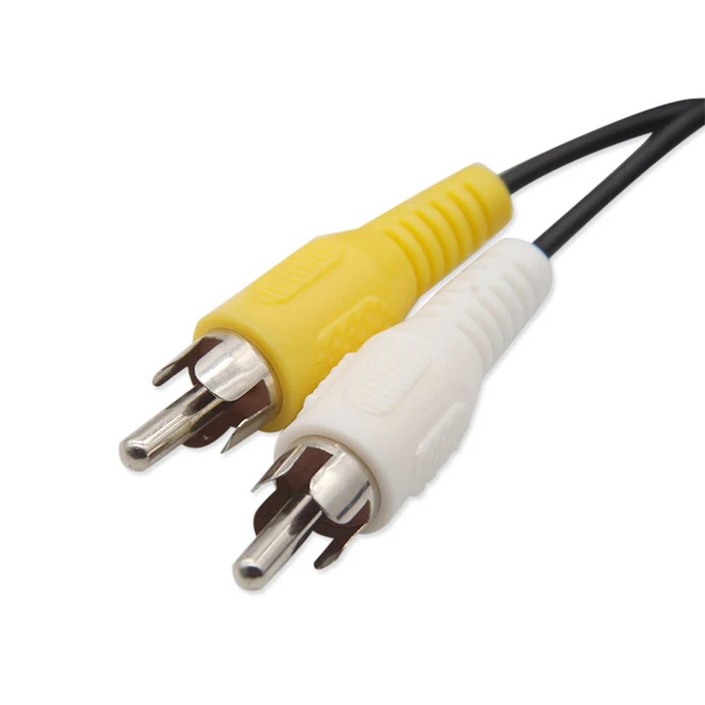 1.5M 3 Pin Game Audio Video AV Stereo Composite Cable For Sega Genesis 2 A/V RCA Connection Cord Wire For SEGA Genesis II / MD