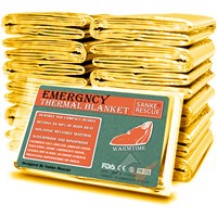 Emergency Blanket Outdoor Survive First Aid Military Rescue Kit Windproof Waterproof Foil Thermal Blanket for Camping Hiking Hot