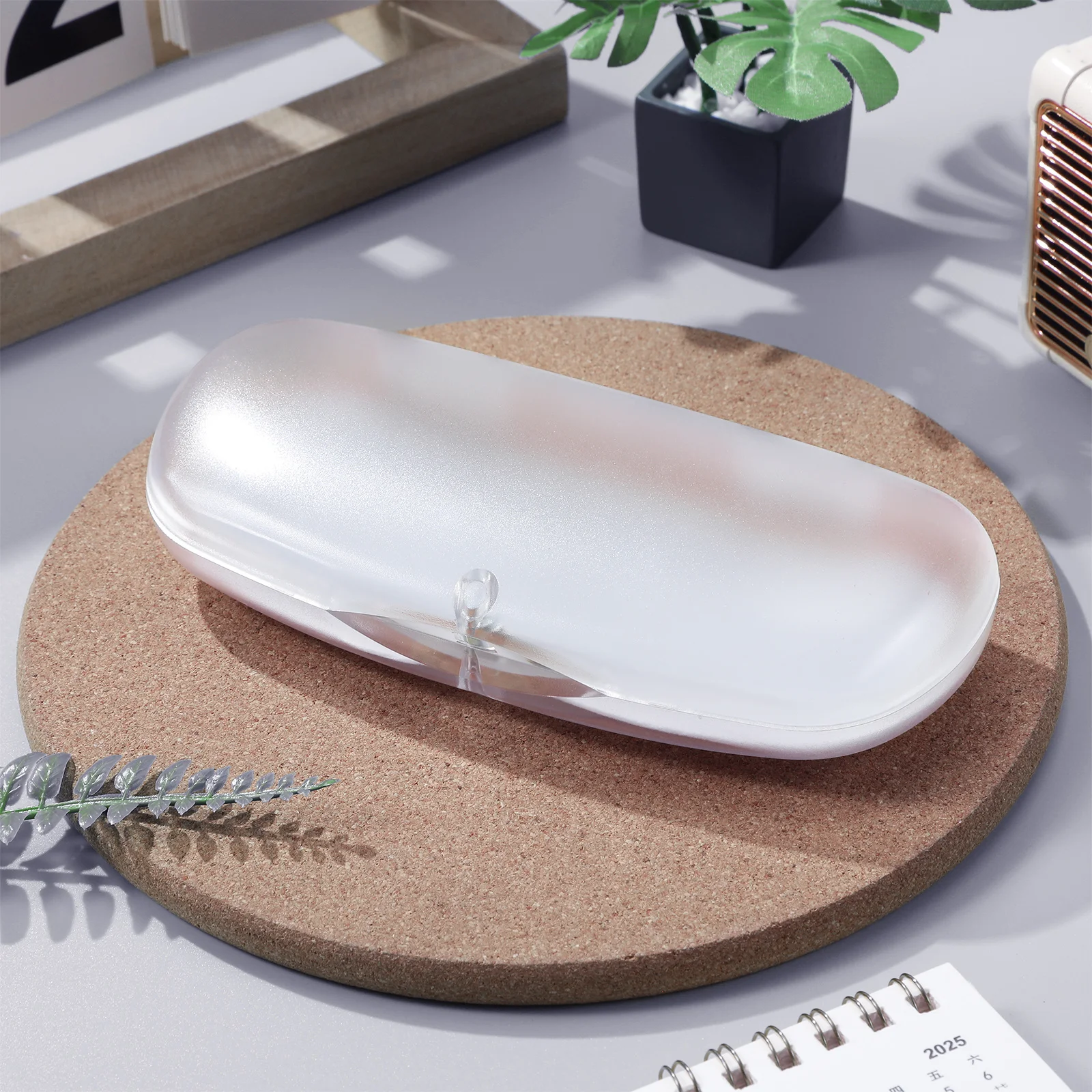 

3Pcs Frosted Glasses Storage Boxes Transparent Plastic Eyeglass Cases Portable Spectacles Protector Case Lightweight